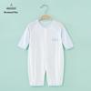 Ultra-Thin Ice Silk Mugwort Baby Onesie - Long Sleeve Summer Romper