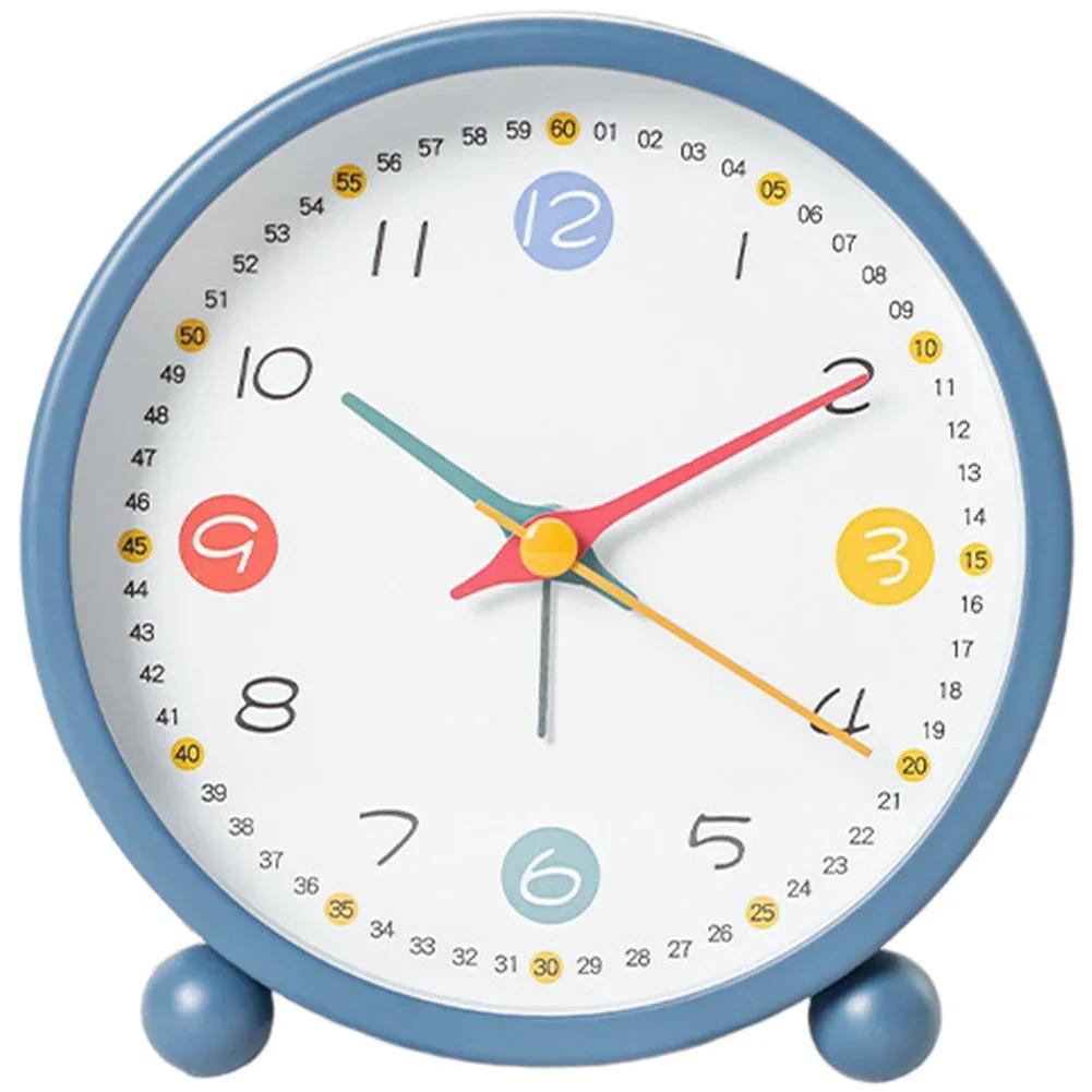 

Silent Alarm Clock with Metal Body Luminous for Night Use Reliable Alarm for Wake Up and Penguin Cartoon Design