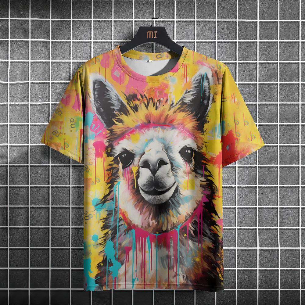 

Мужская футболка с забавным рисунком обезьяны, футболки с 3D принтом, повседневный пуловер для мужчин, летние толстовки, топы, свободные повседневные футболки с короткими рукавами 6XL