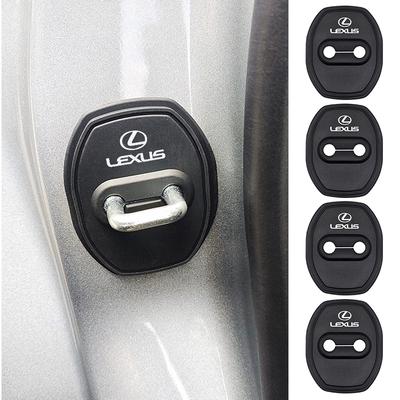 4pcs Silicone Door Lock Buckle Protective Cover Door Protection Suitable For ES300 RX300 GS300 IS250 IS200 IS300 NX RX LX