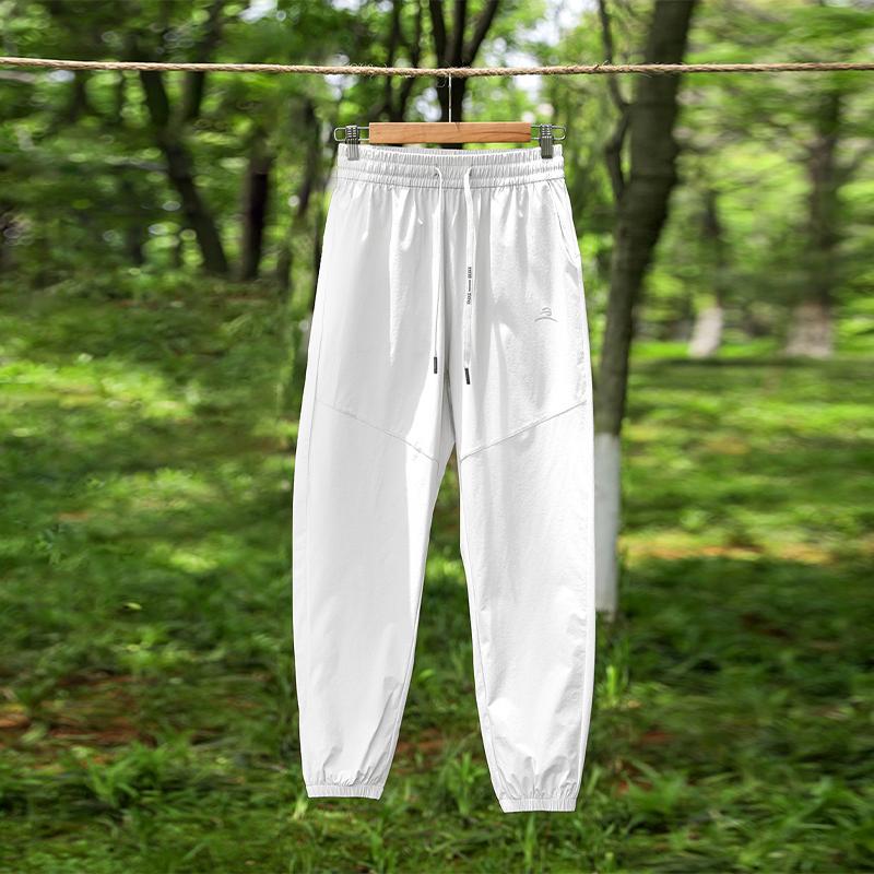 Женские модные повседневные однотонные универсальные спортивные штаны свободного кроя — фото 15