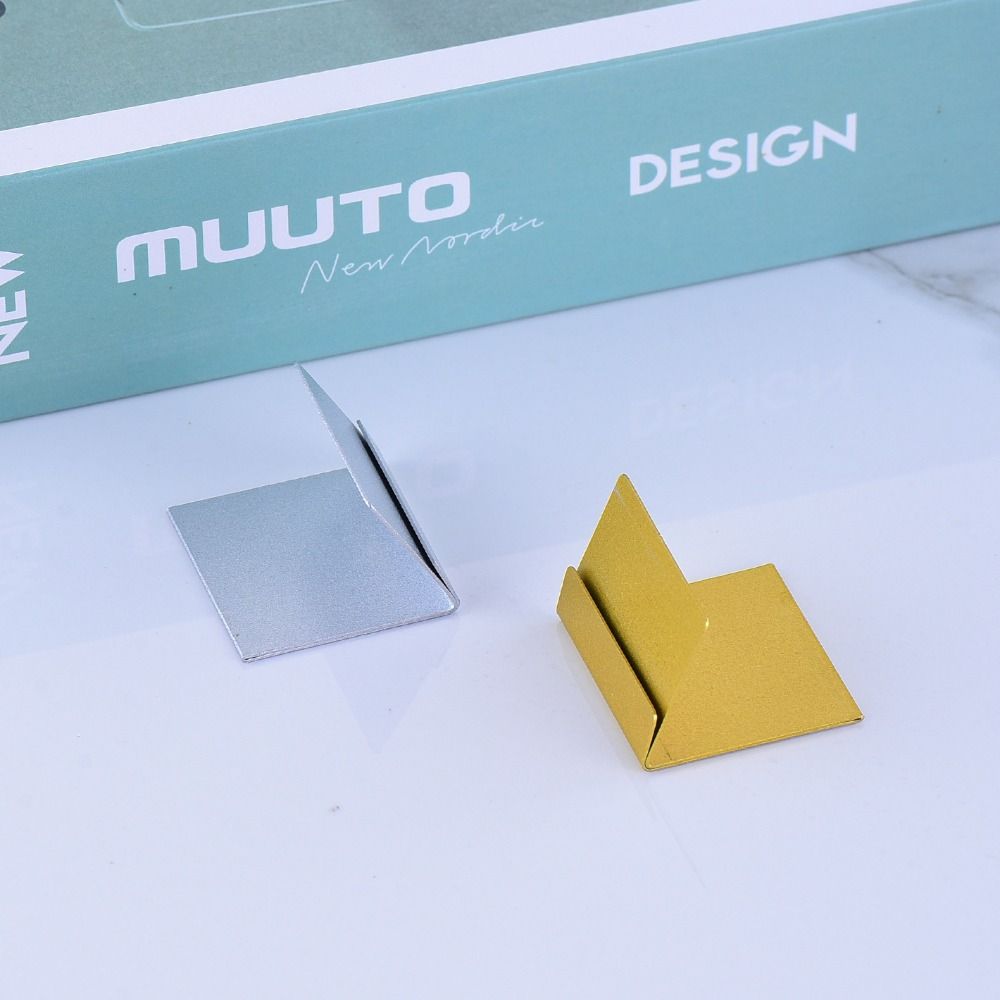 Gold Silver Name Card Holder L Shape Price Tag Clip Elegant Tabletop Card Holder  Event Decoration