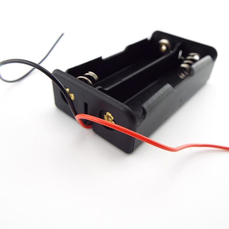 1 2 3 4 Fante porturi AA 18650 1.5v 3.7v Alimentare Baterie Cabluri de stocare Cutie Suport Cutie Cabluri Fir negru pentru instrumente de reparare Negru