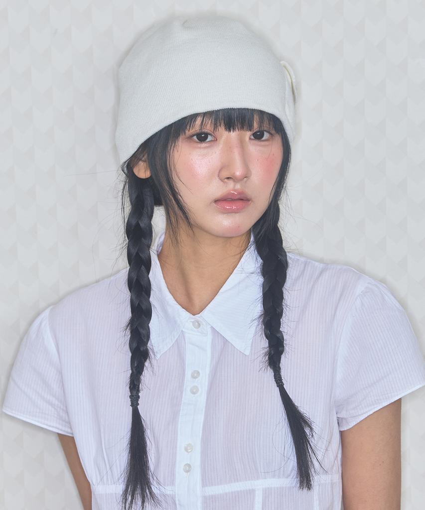Kiibi Boki Pocket Beanie White