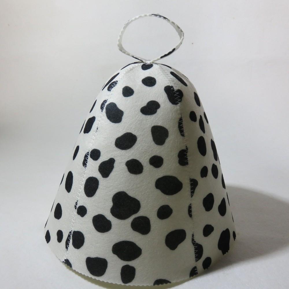Leaf Pattern Polka Dot Sauna Cap Snowflake Felt Sauna Cap New Steam Room Cap  Bathroom Accessories