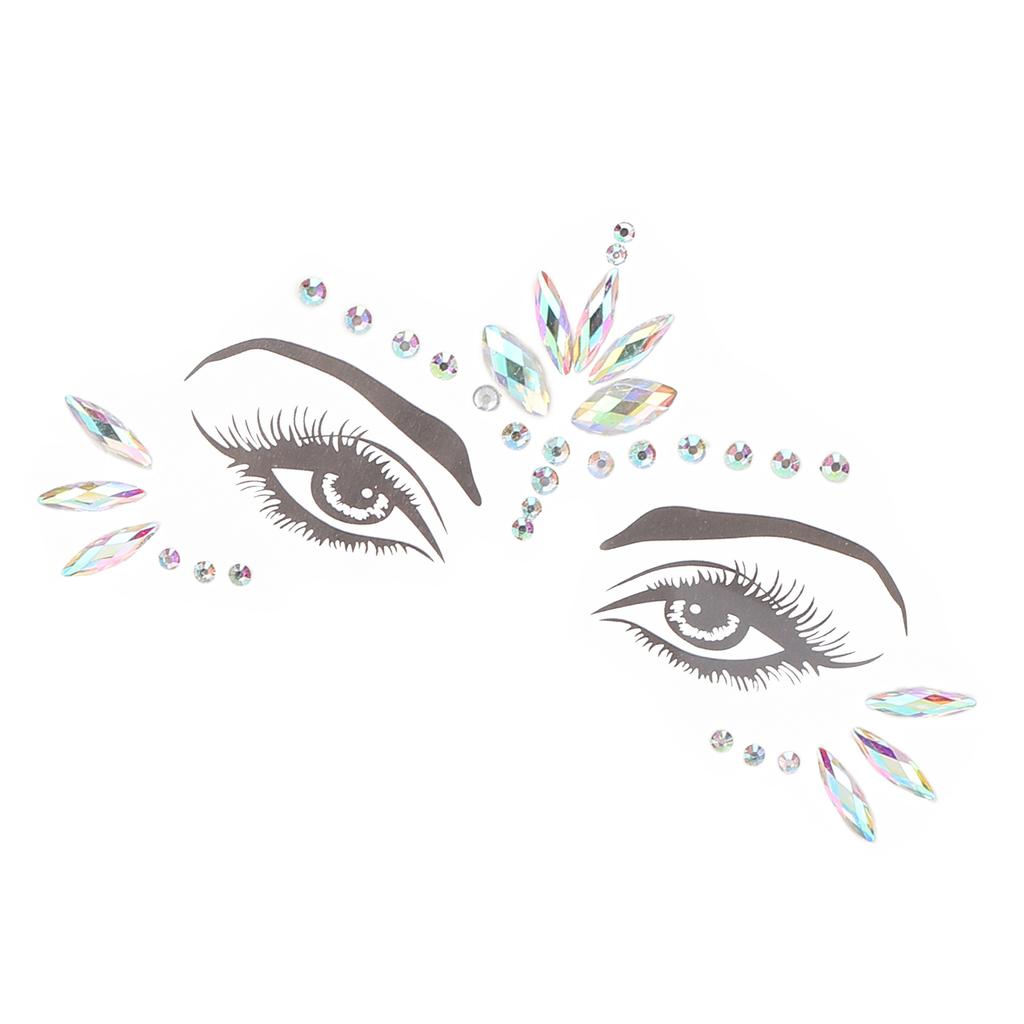 Sclipici Ochi Față Strass Autocolant Machiaj Festival Autocolante Temporare Față Decorațiuni