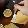 Square Acacia Wood Cheese Board & 4-Piece Stainless Steel Cheese Knife Set