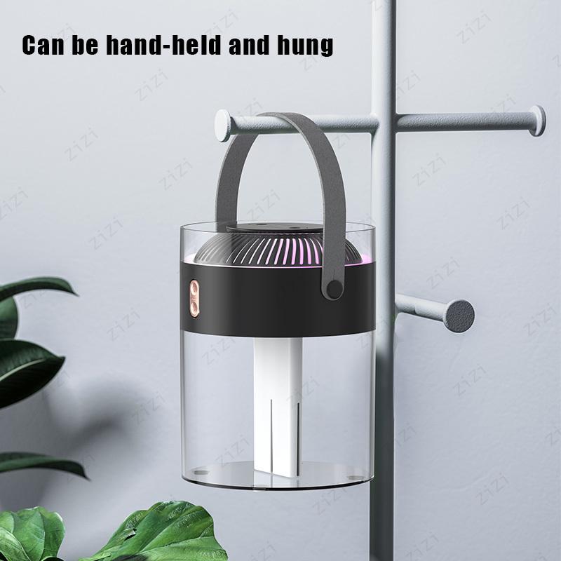 Double Spray Colorful Night Light Humidifier Nano Atomization Wireless Rechargeable Humidifier Portable Mute Humidifier