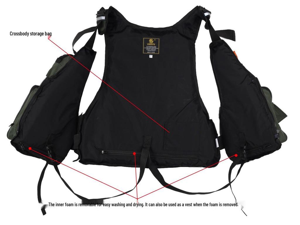 Portable High-Buoyancy Adult Life Jacket Suit for Rock & Sea Fishing