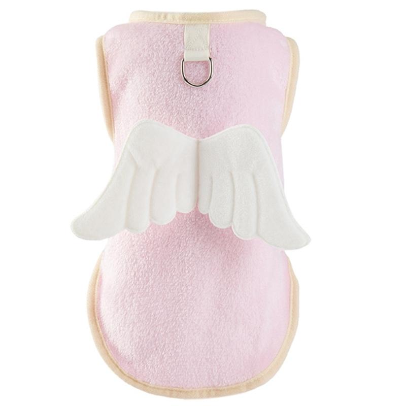 Hundefell Flauschige Einfache Flauschige Weste für Mittlere, Große Hunde Weiche Einfarbige Kleidung Cartoon Flügel Pullover Frühling Pyjama