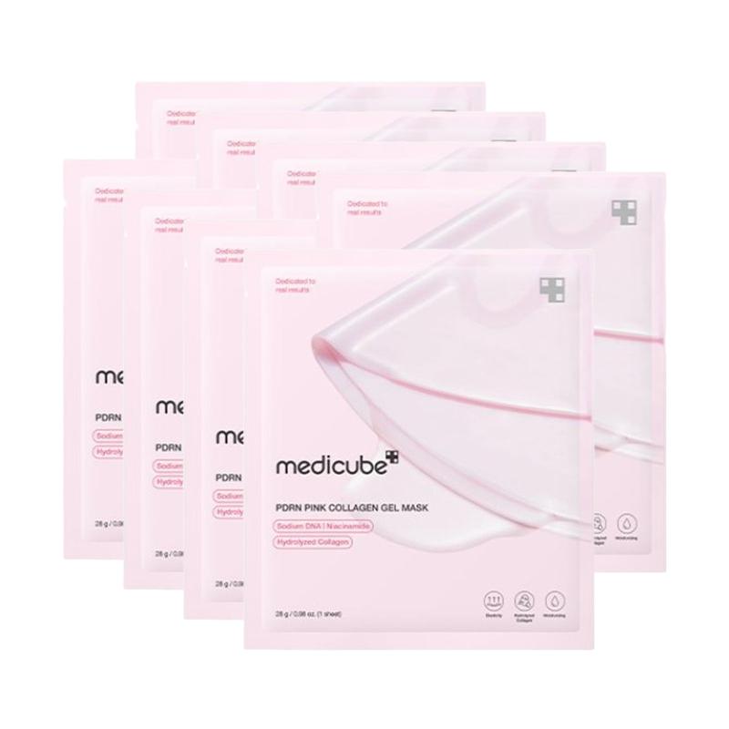 Medicube PDRN Pink Collagen Gel Sheet Mask Firming & Radiance Care 8 Sheets