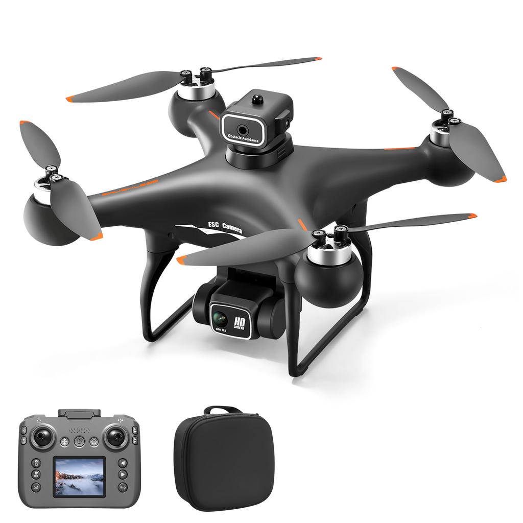 Remote Control Quadcopter, Headless Plane with Brushless Motor, 8K HD Dual Camere, Gesture Selfie, Altitude Hold and