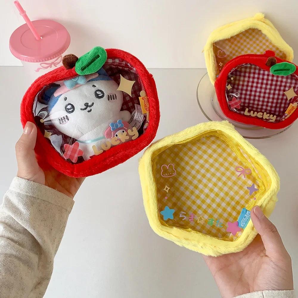INS Cartoon Baby Walking  Doll Storage Display Pendant Anime Bar Bag Doll Dustproof Hand Bag  id badge card holder