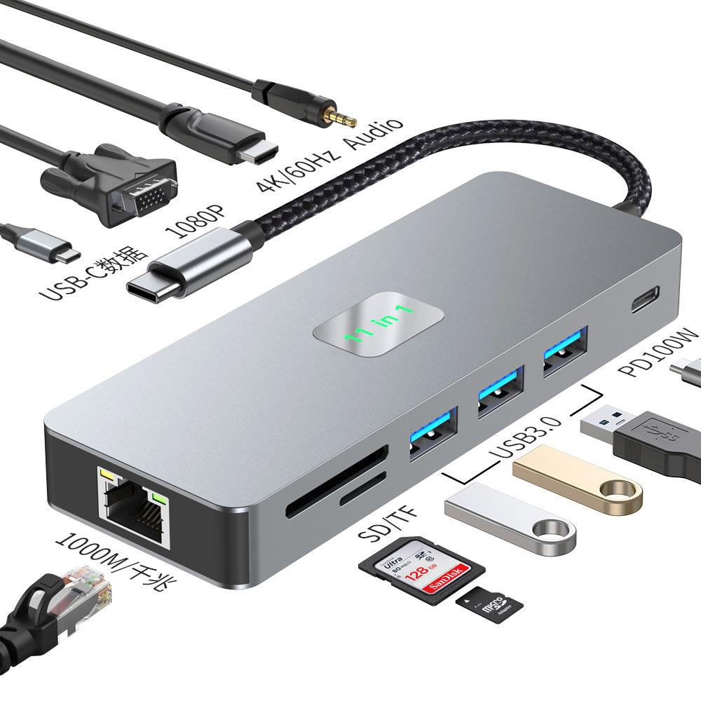 10-in-1 Type-C Laptop Expansion Dock with Free Shipping
