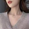 Minimalist Clavicle Chain Necklace with Korean Pearl Chopstick Design - Influencer-Approved Niche Style for Women