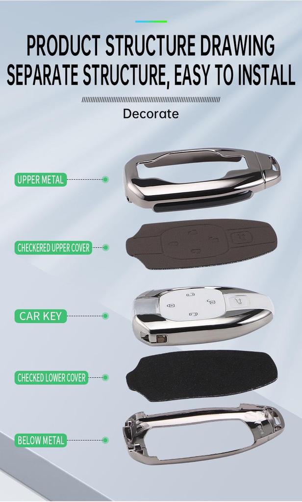 GAC Trumpchi M8 Master Key Case for 24/25 Models - Legendar E9pro Car Bag Shell Buckle.