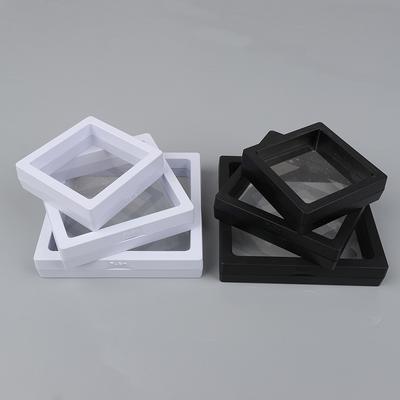PE Film Brosche Münze Edelsteine Schmuck Aufbewahrungsbox staubdicht Ausstellung Ring Fall