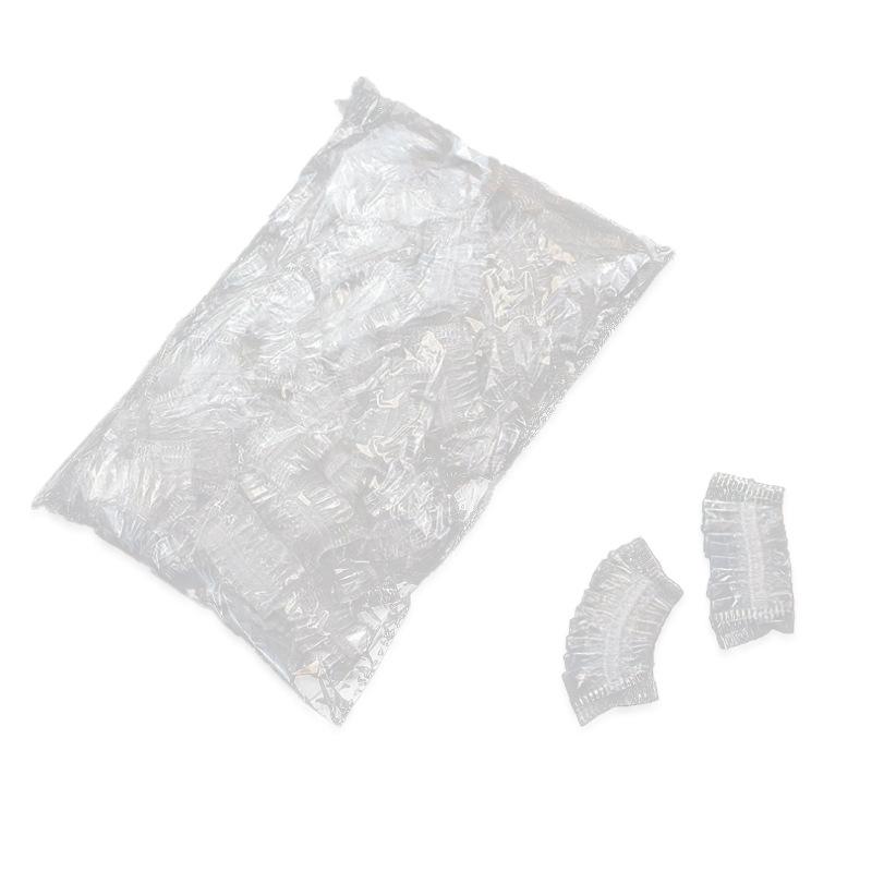 

100PCS/Pack Disposable Earmuff Transparent Elastic Waterproof Hairdressing Salon Hair Dye Protect Cap Hair Color Styling Tools