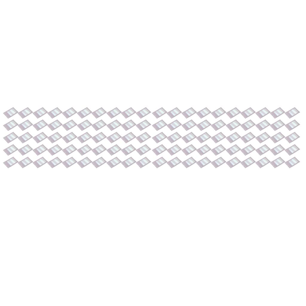 100pcs Resealable Odor Proof Pouch Holographic Smell Proof Packaging Bag with Clear Window for Lip Gloss