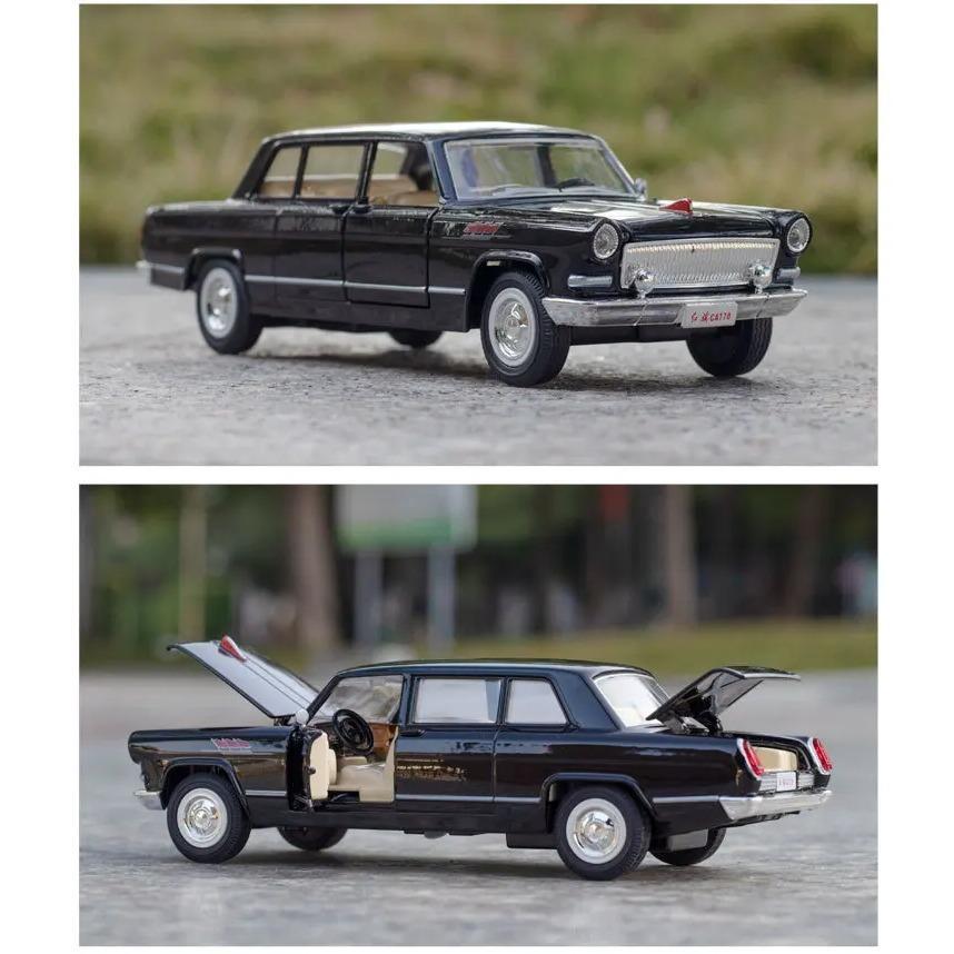 1/32 HongQI CA770 Alloy Metal Diecast Cars Model Toy Car Vehicles with Pull Back Sound and Light for Toys for Children Boy Gifts