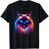 Paint Art Siamese Cat Meezer T-Shirt