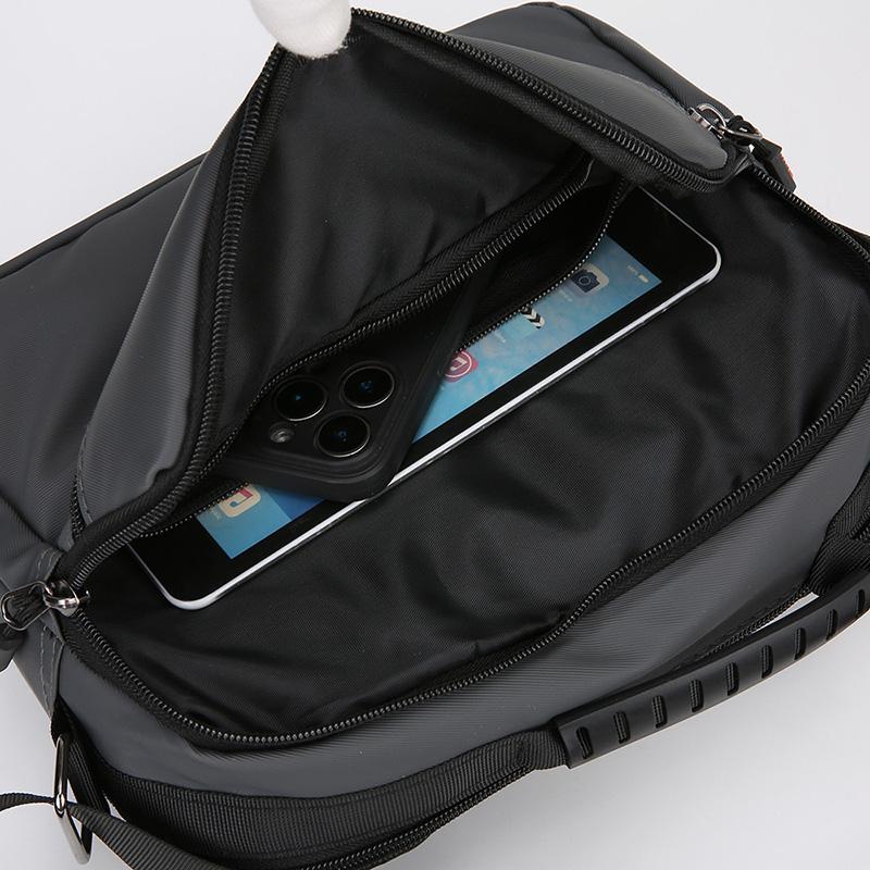 Professional Men's Crossbody Bag - Water-Resistant Oxford Messenger for Work (Large Capacity Oxford Sling with Secure Zippers)