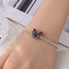 Original Charms Copper Blue Butterfly Beads Fit Bracelet Women Jewelry Making Diy Gift