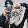 Fashion New Gray Men Vulcanize Shoes Casual Platform Sneakers Vintage Sports Korean Designer Flats Tennis Student Thick Sole Comfortable