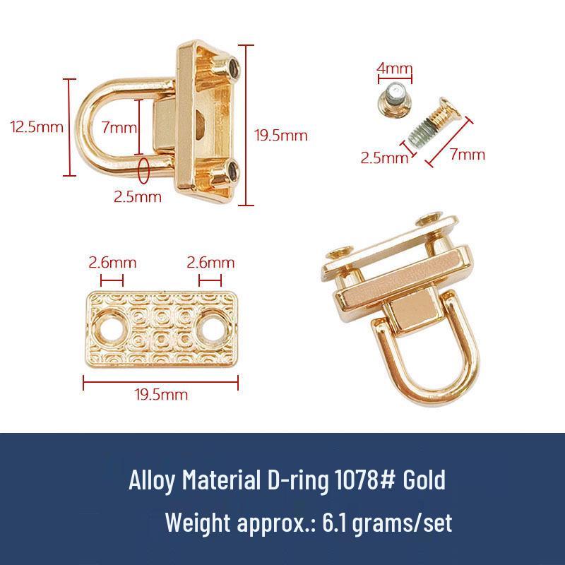 Taschen- und Gepäckzubehör: Ringe, Mönchskopf, Nippelstecker, DIY Lederschnallen, Schraubnieten