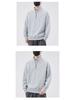 Men's Trendy Half-Zip Stand Collar Hoodie - Spring/Autumn Loose Fit Pullover