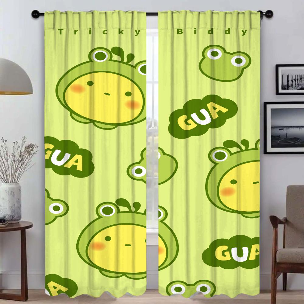 Shades Home Interior Curtains for Living Room Curtain Tulle for Bedroom Halloween Decoration Anti-mosquito Curtains 2 Pieces