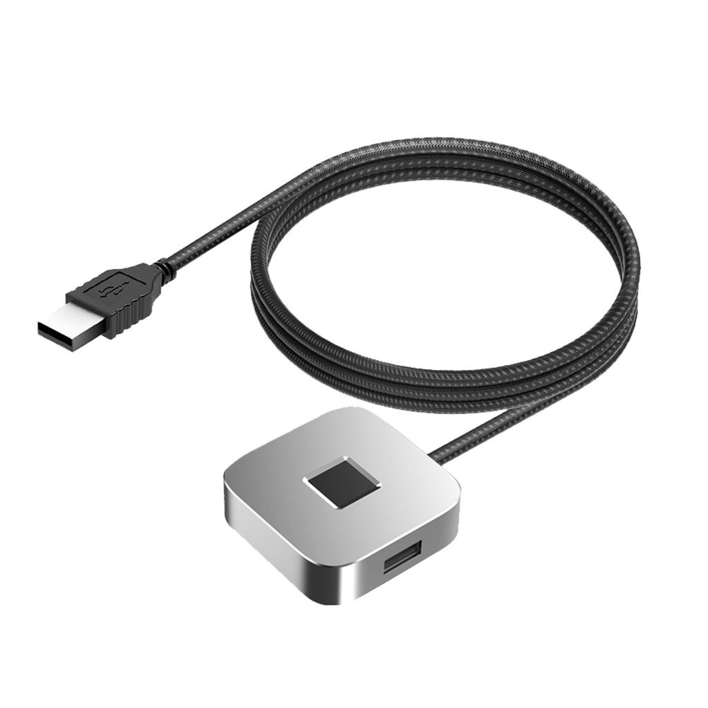 USB Computer Fingerprint Reader Fast Matching 360 Degree Touch Dongle Biometric Fingerprint Scanner Support for Windows 10 11 PC