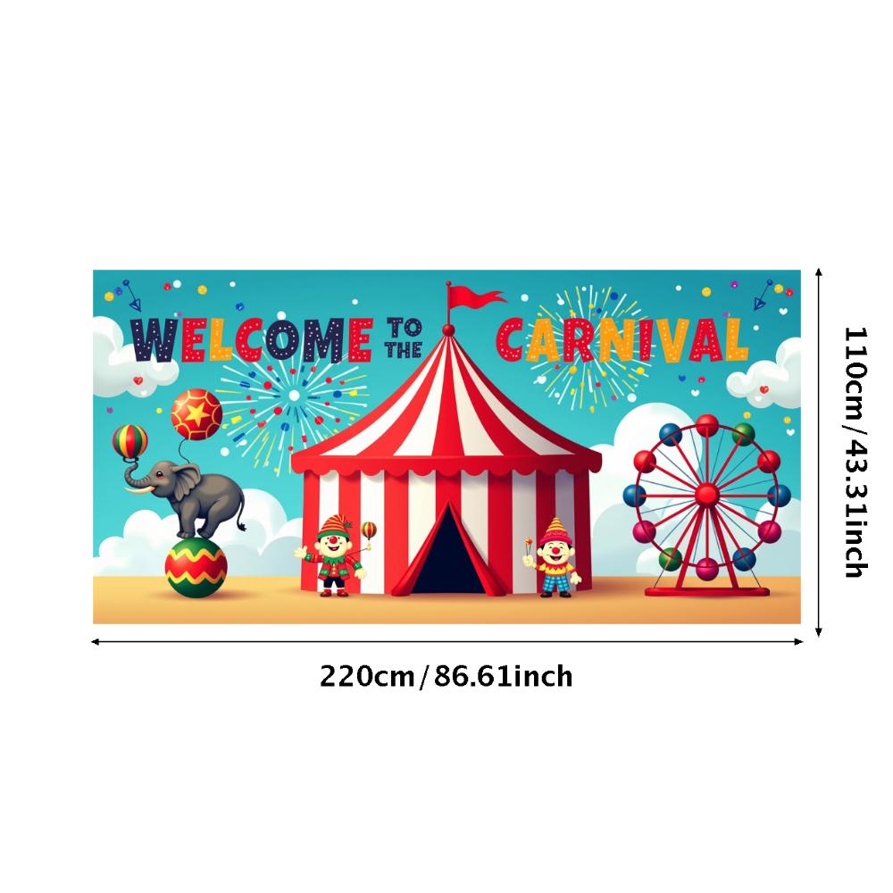 Event Backdrop Large Carnival Banner Decor Reusable Welcome Backdrop For School Event Festival Decor Birthday