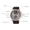 Citizen Ecology Drive Kollektion Lichtbetriebenes Quarzwerk Armbanduhr aus echtem Leder AT8113-12H