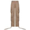 European & American Hip-Hop Style Women's Low Waist Workwear Denim Trousers