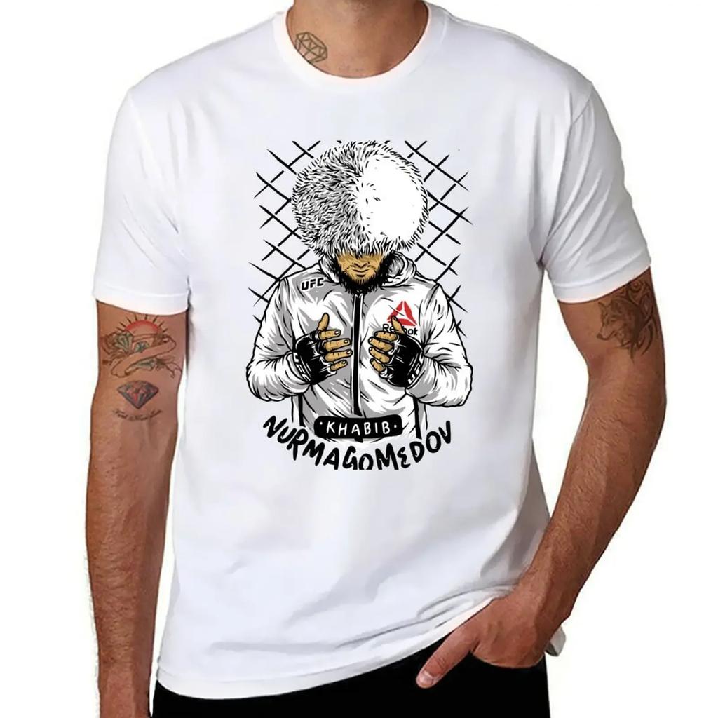 Khabib The  Nurmagomedov TShirt Graphic T Shirt Vintage Cute Tops T Shirt for Men 2025 New Model