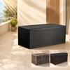 Einteilige Outdoor-Terrassenbox-Abdeckung - Schwarzes Premium-Oxford-Gewebe - Kompatibel mit den meisten anderen Terrassenboxen (nur Hülle)