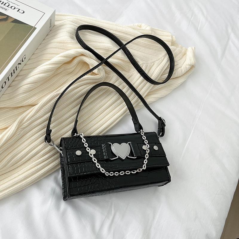 IELGY Popular fashion one shoulder messenger handbag simple trend chain small square bag women