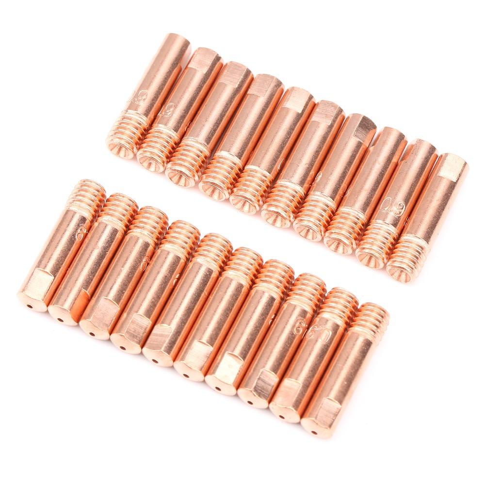 60pcs 0.9mm Diameter MIG Welding Contact Tip Copper MIG Welding Torch Tip  For Welding Machine