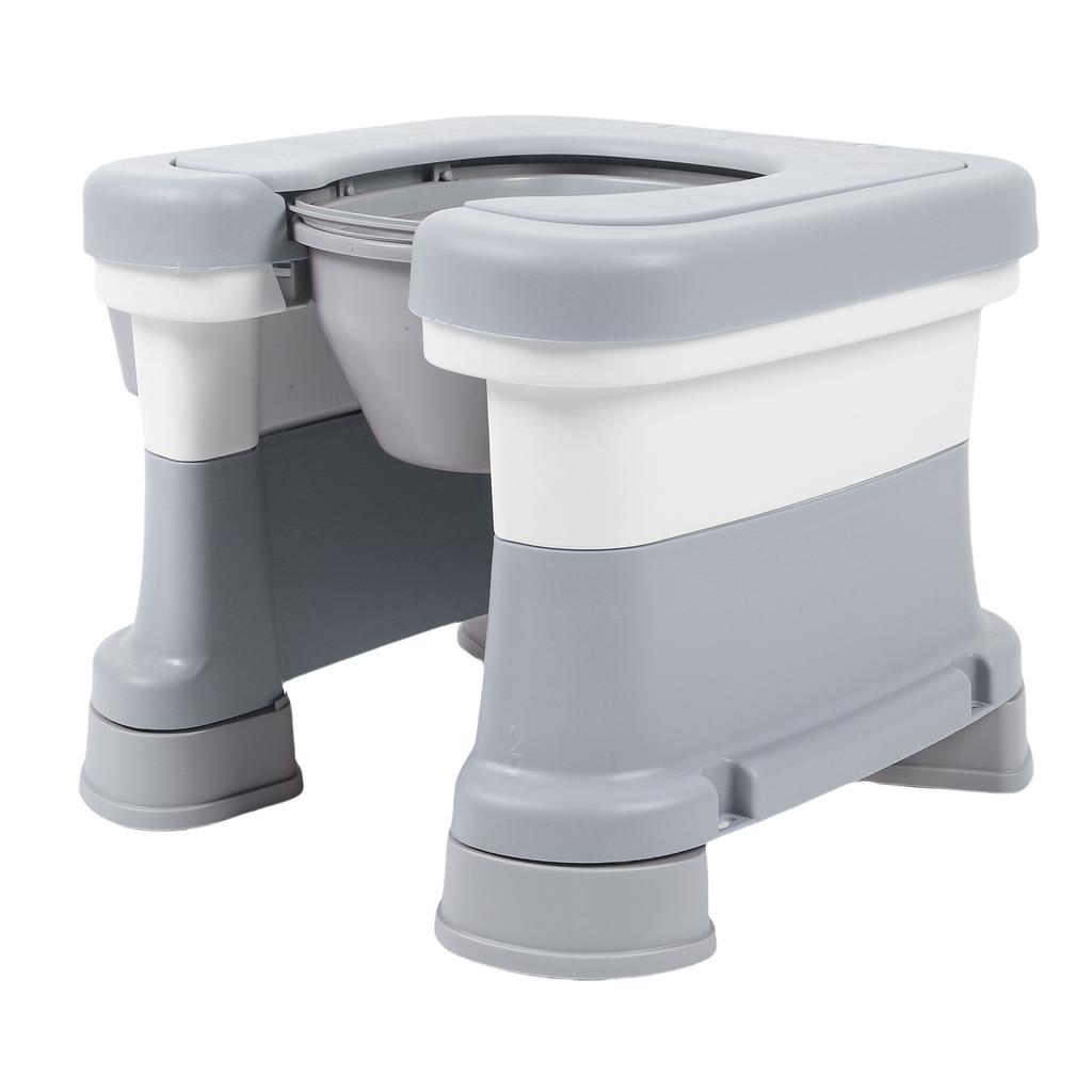 Portable Commode Chair Bedside Potty Shower Chair Non Slip Bedside Toilet for Bathing and Squat Toilet