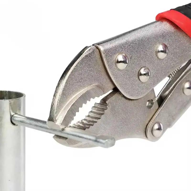 1PC 5inch Locking Pliers Lock Pliers Curved Jaw Pliers Straight Long Nose Pliers Multi-function Welding Tools