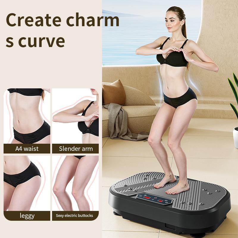 Plataforma vibratoria entrenador cardiovascular para casa, entrenador vibratorio eléctrico anticelulítico para el cuerpo, carga 175 kg