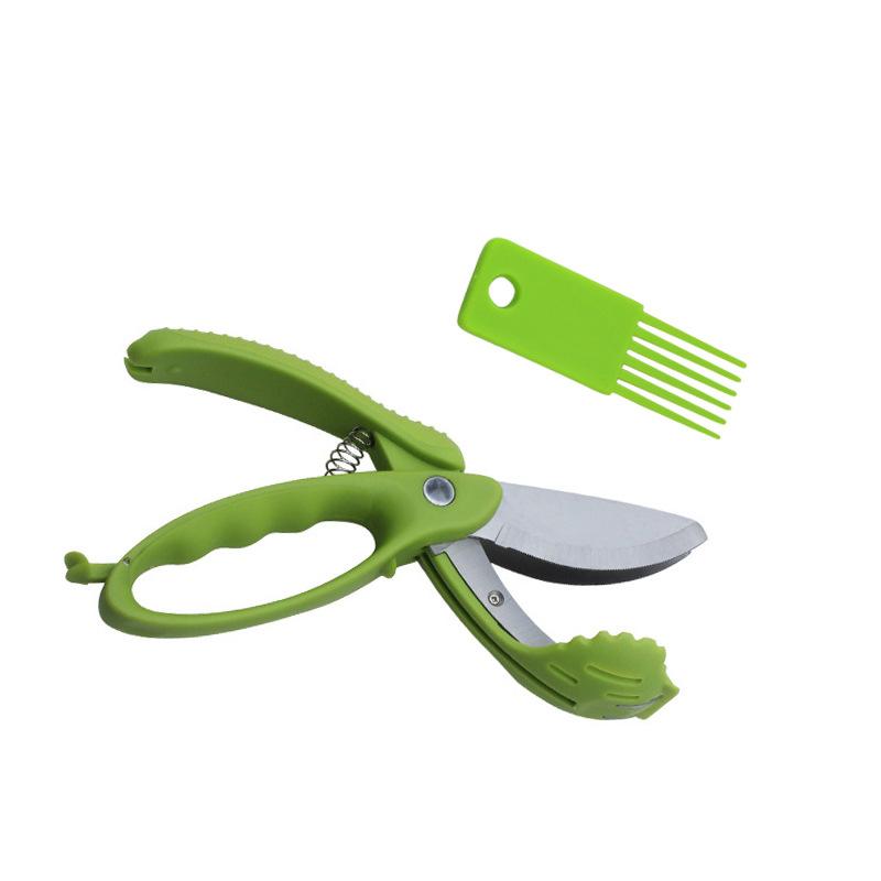 

Salad Tongs For Toss and Chop Vegetable Salad Kitchen Shears Salad Scissors 2in1 Food Chopper Double Blade For Easy Salad Making