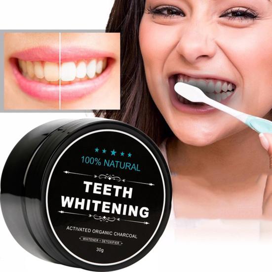 30g Activated Charcoal Tooth Whitening Powder Cleaning Stain Remover Oral Care