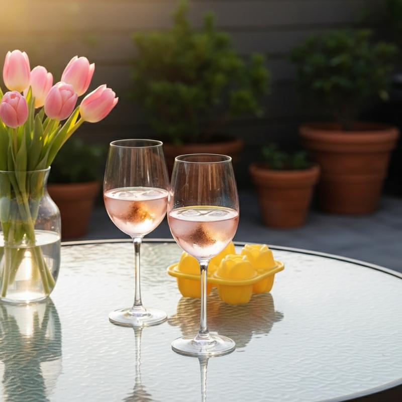 Silicone Ice Cube Mold for Creative Flower Ice Cubes Perfect for Wedding Party Bar Home Beverage Decoration Entertainment
