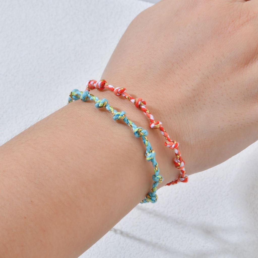 Personalized Bohemian Style Handmade Colorful Woven Bracelet for Women