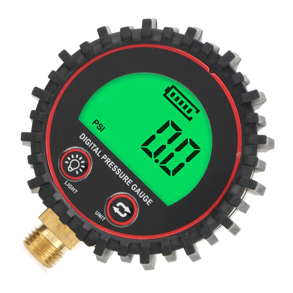 1 4in Digital Pressure Gauge 4 Units Switchable Bright Visibility Accurate for Cars Trucks Motorcycles Trails SUVs RVs