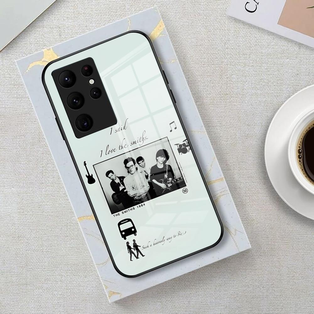 

Band The Smith Phone Case For Samsung S26 S25 Edge Ultra 23 22 21 20 Ultra Plus S24 Fe Glass Cover Galaxy S22