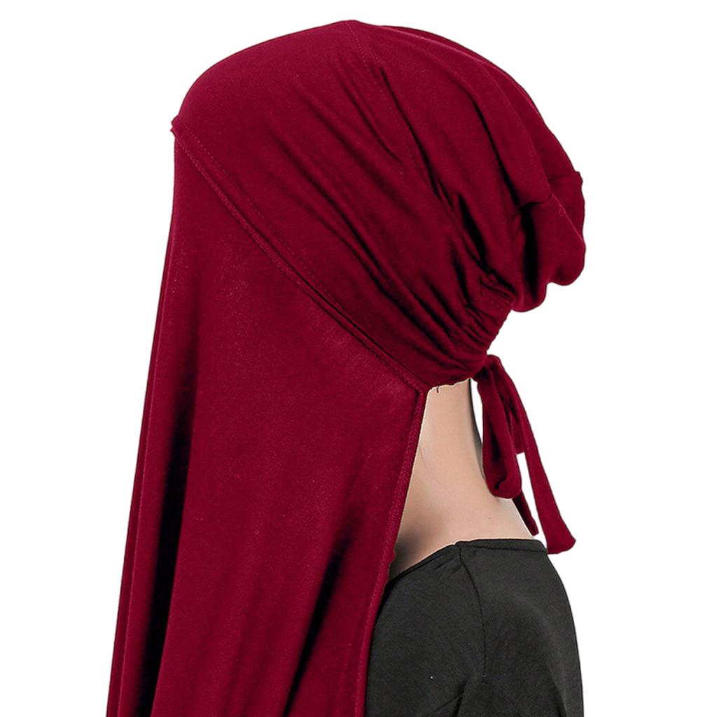 Damen Hijab Kopftuch Schal Wickeltuch für Muslimisches Gebet Ramadan Eid 170cm x 55cm Atmungsaktiv und Schnelltrocknend Kopfbedeckung Schal