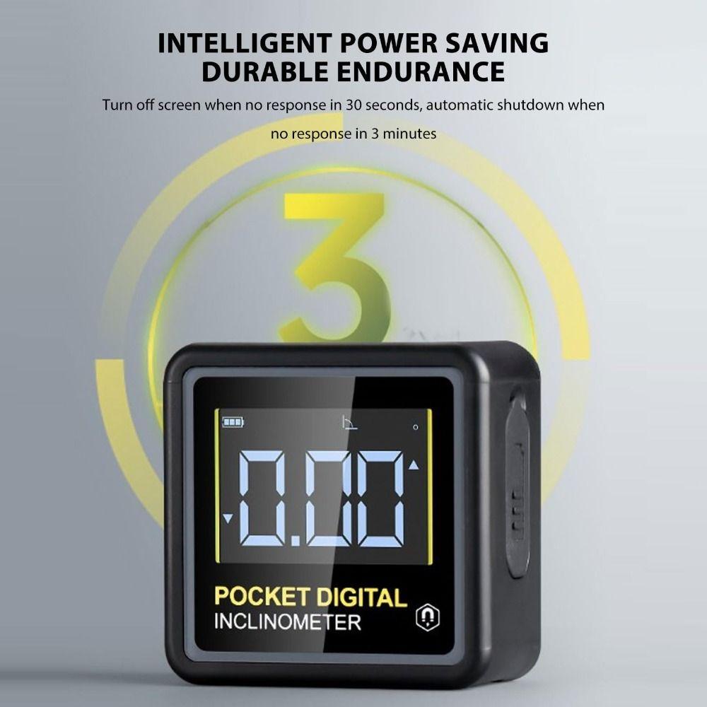Waterproof Electronic Angle Protractor LCD Backlight Angle Finder Level Gauge Construction